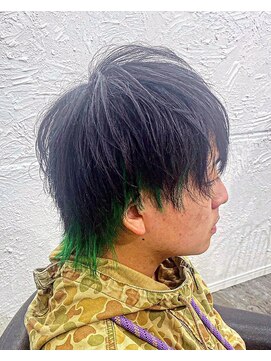 アクティ(actie) メンズカラー【@xoxoayu3】南柏/メンズサロン/バーバー/眉カット