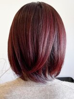 レポヘアー(Repos hair)&nbsp;20代30代大人可愛いハイライトショコラブラウン艶感大人ボブ