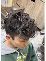 グルーマーズトウキョウ 渋谷店(GROOMER/S TOKYO)&nbsp;スペインカール　【前下がりマッシュ　ツイストスパイラル】