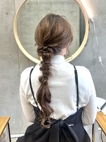 ヘアセット/編みおろし/パーティーヘア/お呼ばれヘア/恵比寿/