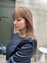 ソルトウォーター(SALT WATER) ピンクベージュ ダブルカラー