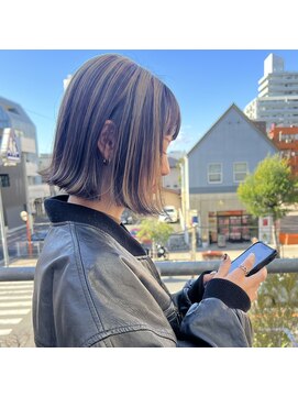 エムサロン(emu salon) ボブ+デザインカラー