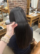 山野愛子美容室 銀座店 美髪縮毛矯正で艶髪ストレート♪レイヤーカット×韓国
