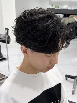 名古屋フェザーパーマフェザーショートコンマバング