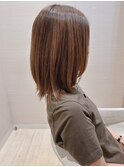 大人かわいい☆髪質改善ストレートでナチュラルミディアム♪