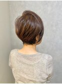 大人のエイジングケア うる艶ショート+秋カラー 髪質改善#3