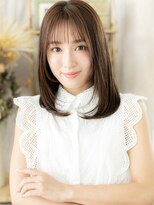 カバーヘア ブリス 志木南口駅前店(COVER HAIR bliss)&nbsp;シースルー前髪小顔艶感ストレートレイヤーa志木20代30代40代