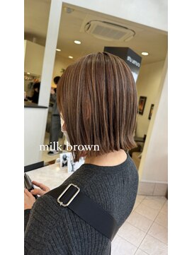 コレットヘア(Colette hair) ☆ちょこっとブリーチ　ミルクブラウン☆