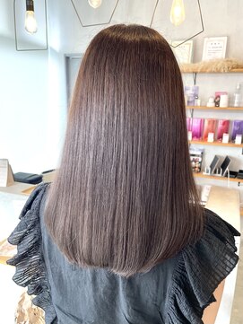 シェル 津山の手店(shel) 10代20代30代髪質改善アッシュブラウン透明感カラー