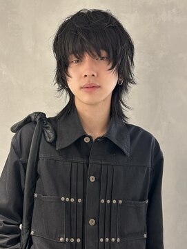 フォト 新宿(foto) 中性的なmen’s ウルフ/波巻きツイストスパイラルパーマ