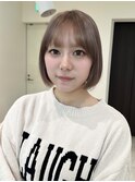 カット＆ブリーチカラーで叶うハイトーンボブ♪