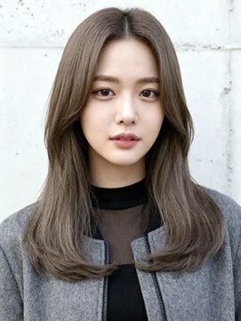 エイチ 大阪梅田(H) グレージュショート裾カラーベリーショートラベンダーグレージュ