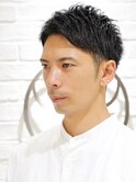 30代40代王道ツーブロックビジネスマンショートスタイル