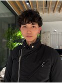 【薬院/メンズ/パーマ/ショート/30代/マッシュ】