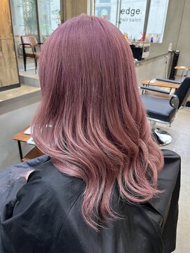 エッジ 下北沢(edge.) 下北沢ブリーチ ピンクラベンダーカラー