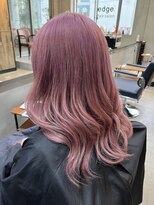 エッジ 下北沢(edge.) 下北沢ブリーチ ピンクラベンダーカラー