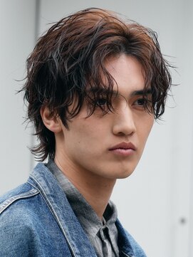 フィフス 大分(fifth) 大分ツイストスパイラルパーマメンズカットマッシュウルフゆるめ
