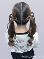 アールエーサロン モノクロ 虎ノ門(RA SALON モノクロ)&nbsp;【推し活ヘアメ】リボンツインテールヘア
