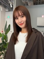 トリッカ 銀座(tricca)&nbsp;ストレートロング/透け感前髪/韓国ヘア
