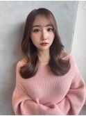 美髪レイヤーカット/顔まわりレイヤー/ロングレイヤー
