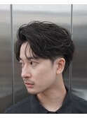 原宿ルーズパーマ波巻きツイストスパイラルパートセンターパート