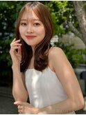 20代・30代_外ハネヘア_ナチュラルカラー