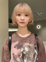 ルノ(RUNO) 切りっぱなしショート・ボブ/ミニボブ/前髪なし/20代/ロブ/丸顔