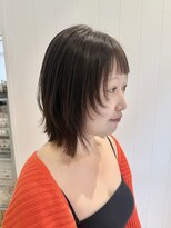 ビューバイネオリーブ 用賀店(Beau'r by neolive)&nbsp;大人ガーリーダークアッシュ似合わせカットミディアムレイヤー