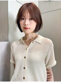 ショートボブ/丸みボブ/小顔ショート/顔周りカット/似合わせ