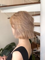 ピークスヘア(peaks hair)&nbsp;ハイレイヤーボブ ハイトーンボブ レイヤーカット 顔周りカット
