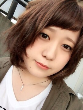 アース 南福島店(HAIR&MAKE EARTH) ショートバングエアリーボブ