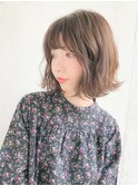 ボブスタイルの外ハネヘア！