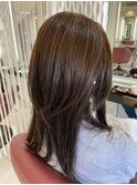 30代40代☆大人カッコいいネオウルフ☆ココアブラウン/髪質改善