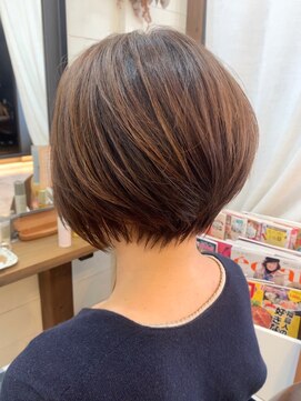 シュシュ 万世町店(CHOU CHOU) 【首元スッキリ♪】丸みのあるスッキリショートボブ