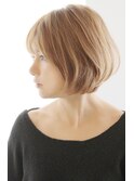 20代30代40代大人可愛いボブ　丸みが可愛いひし形ボブスタイル