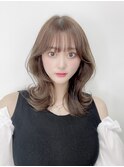 テラコッタ/韓国風ヨシンモリ/流れるレイヤー/前髪カール[銀座]