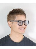 メンズカット/スパイキーショート/ソフトモヒカン/ダブルカラー