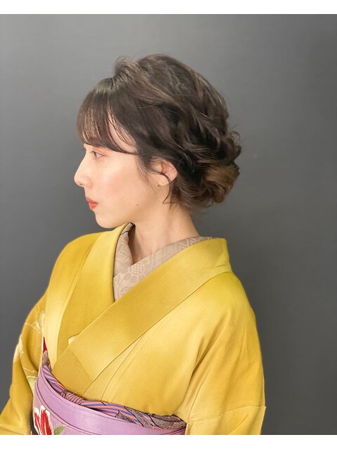 アンティーク着物ヘアセット