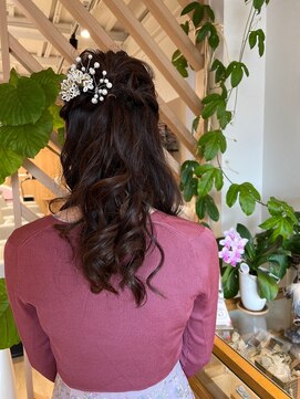 セ サンパ(c'est SYMPA) ハーフアップ