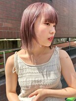 ノラ ヘアーサロン(NORA HAIR SALON) 切りっぱなしハイトーンボブ