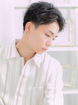 カバーヘア 上尾西口店(COVER HAIR) アップバング刈り上げ黒髪オーガニックカラーa上尾20代30代40代