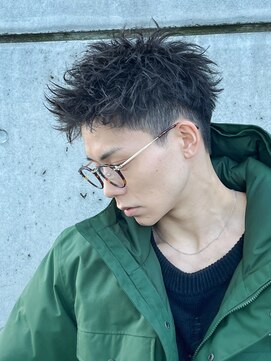 ポート 浦和(PORT) スパイキーショートツイストスパイラルパーマメンズマッシュ