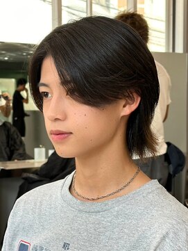 エルマーク(L-MARK) センターパートニュアンスパーマ韓国カルマパーマコンマヘア