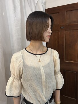 スイート ヘアデザイン(Suite HAIR DESIGN) 髪質改善ストレート×ぷつっとボブ【Ryoka 髪質改善】
