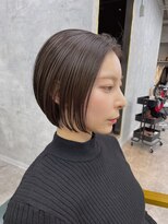 リミットバイアフィナー 大宮店(limit by Afinar)&nbsp;ショートボブ/切りっぱなしボブ/ダークグレー