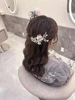 ヘア サロン クラン ソア 心斎橋店(hair salon clan soar)&nbsp;ハーフアップ【クランソア】心斎橋/ヘアメ/ヘアセット