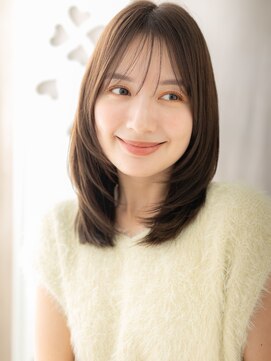 カバーヘア イヴ 戸頭店(COVER HAIR EVE) 姫カットレイヤー透け感エアストレートTc1戸頭20代30代40代