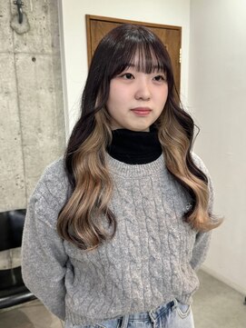 サクラ オモテサンドウ(SAKURA) インナーカラー ミルクティーベージュ 表参道