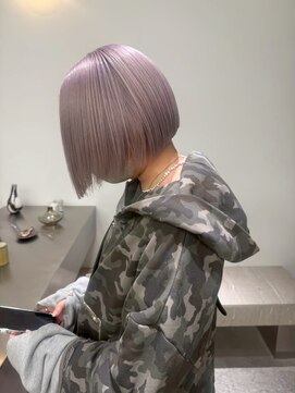 ステン(sten) 顎ラインボブ/ハイトーンボブ/ホワイトラベンダー/ミニボブ