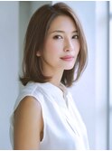 ★グレージュデザインカラーハッシュカットツートンカラーボブ